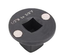 EMUKOEP Adattatore per Presa a Impatto con Inserto in Metallo a Basso Profilo con Design Impilabile, compatibilità Versatile con Utensili per Meccanici, Metallo (1/2"M-3/8"F)