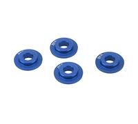 EMUKOEP Adattatore per Ruota RC Distanziatore Ruota RC Adattatore per 4 Pezzi Set di Guarnizioni in Lega di Alluminio con Diametro 18 Mm Spessore 4,5 Mm per Auto Telecoma (Blu)