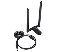 EMUKOEP Adattatore WiFi USB Wireless Dual Band da 1200 Mbps per PC Desktop, Trasmissione Rapida del Segnale per Giochi e Streaming, per 10 8 7 XP Vista