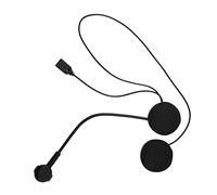 EMUKOEP Altoparlante per Casco da Sci, Altoparlante per Casco da Moto, Auricolari Stereo Hi-Fi Wireless Cablati 14X12X4 Microfono HD per da Moto