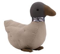 EMUKOEP Anatra Cuscino in Cotone Peluche Simpatico Abbraccio per Bambini, Realizzato in Morbido Cotone di Qualità, Adatto per Coccole e Decorazioni per la Casa, 10,6 X 9,1 Pollici (Grigio)