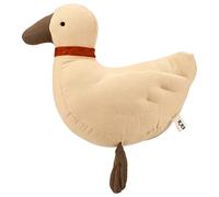 EMUKOEP Anatra Cuscino in Cotone Peluche Simpatico Abbraccio per Bambini, Realizzato in Morbido Cotone di Qualità, Adatto per Coccole e Decorazioni per la Casa, 10,6 X 9,1 Pollici (Marrone)
