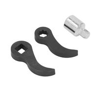 EMUKOEP Attacco per asta a leva, 2 teste adattatore 3/8 stelle e 1/2 quadrate, strumento per asta di porco in acciaio CrV per leva, sollevamento con cricchetto o asta di porco, anche per lavori di