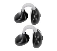 EMUKOEP Auricolari a Clip Auricolari Wireless Bluetooth Cuffie a Orecchio Aperto Driver da 18,2 Mm 40 Ore di Riproduzione IPX7 Impermeabile con AI Chiamate C (Grigio)