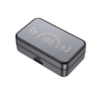 EMUKOEP Auricolari Wireless Bluetooth 5.2 con Display a Specchio di Fascia Alta con Bilanciamento dei Bassi e degli Alti per gli Appassionati di Fitness in Rosso (#3)