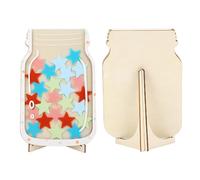 EMUKOEP Barattolo di Ricompensa per Bambini, Barattolo di Incentivi Magnetici per Comportamenti Positivi in legno Massello con Gettoni per la Lettura dei Compiti di Addestramento Al (Modello a