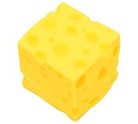 EMUKOEP Blocco di Formaggio [Marca] Giocattolo da Spremere Giocattolo Antistress Squishy Morbido Rimbalzante Blocco di Formaggio TPR Leggero per Viaggi Ufficio Aula Casa