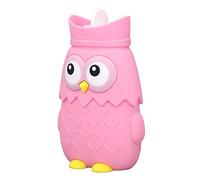 EMUKOEP Borsa D'Acqua Calda, Bottiglia di Acqua Calda in Silicone in Silicone per la Conservazione del Calore per L'inverno (Rosa)