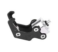 EMUKOEP Borsa per il Casco Motociclistico in Lega di Alluminio, Supporto per i Trasporti, Gancio a Forma di Artiglio (Nero)