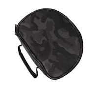 EMUKOEP Borsa per Mulinello da Pesca All'aperto Custodia per Mulinello da Pesca Sul Lago Mimetica Nera con Cerniera in Tessuto Oxford Portatile