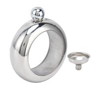 EMUKOEP Bracciale Rigido Resistente con Boccetta di Vino in Acciaio Inossidabile, Regalo a Sorpresa per gli Amici, Contiene 100 Ml per Feste e Bar
