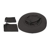 EMUKOEP Cappello Sole UPF50+ Cappello Sole a Tesa Larga Esterno con Sottogola Regolabile e Prese d'Aria in Rete per Uomo Donna Pesca Sportiva Estiva (Grigio Scuro)