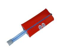 EMUKOEP Case di Matite Preziose, Borsa per Penne per Pelle Sintetica Resistente Al Pulsante Dell'acqua, Cerniera Morbida per Studenti delle Scuole Superiori (Rosa)