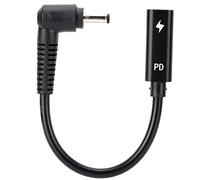 EMUKOEP Cavo di Ricarica per Alimentatore Type-C PD con Conduttore Interamente in Rame per Notebook Spina Maschio 4.0x 3.5mm, 15 Cm, 65 W