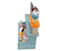 EMUKOEP Contatore di Gelati, Gelateria, Giocattolo Squisito, Simulazione in Legno di Pino, Bancone del Gelato, Gioco di Simulazione, Giocattolo per Bambini