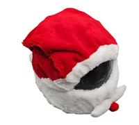 EMUKOEP Copertina per il Casco da Motociclista di Cappello da Natale di Babbo Natale, Copertina per il Casco per natività della Decorazione Natalizia Festiva per le Corse per le