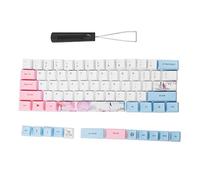 EMUKOEP Copritasti PBT a Sublimazione Accessorio Professionale per Tastiera Meccanica Tinta a Facce per i Fan degli Anime (Tre vite e tre mondi)