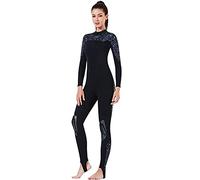 EMUKOEP Costume da Bagno da Immersione da 3 Mm con Ginocchiere in Rete per lo Snorkeling e il Surf, per Mantenere L'attrezzatura Calda per Sfide Estreme, Donna Blu S (S)