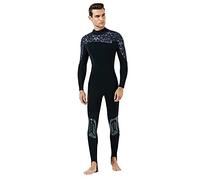 EMUKOEP Costume da Bagno da Immersione da 3 Mm con Ginocchiere in Rete per lo Snorkeling e il Surf, per Mantenere L'attrezzatura Calda per Sfide Estreme, Donna Blu S (M)