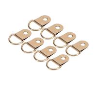 EMUKOEP Crafty Set da 50 Ganci per Lacci per Stivali e Scarpe con Rivetti Piatti da 8 Mm, Set da 50 Ganci, Rivetti, Cappucci per Unghie - Divertiti a Mano, per Portafogli e Portamonete (Oro)