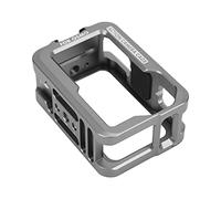 EMUKOEP Custodia Leggera con Gabbia Protettiva in Alluminio per Action Camera con Funzione di Dissipazione del Calore Superiore per gli Appassionati di attività All'aperto Argento-Bianco
