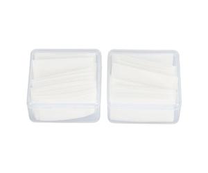 EMUKOEP Design Autoadesivo 80 Strisce di Colla di Ricambio per Ciglia, Staccabili Senza Residui, Ideali per la Rimozione del Trucco, Materiale in Gomma Sintetica (Bianca)