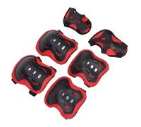 EMUKOEP Equipaggiamento Protettivo per Bambini, Ginocchiera Traspirante, Gomitiera, Protezione per le con Assorbimento degli Urti, per Skateboard, Ciclismo, Pattinaggio a Rotelle (Rossa)