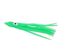 EMUKOEP Esche da Pesca Luminose a Forma di Polpo di Alta qualità Azione Rapida per Immersione Borsa da 10 Pezzi Mini Formato per Catturare Facilmente i Pesci (Verde)