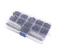 EMUKOEP Filo ER Filo ER 620pcs Connettore di Perno del Cavo del Cavo Jumper Connettore Maschio/Femmina Crimpatura Kit di Alloggiamento Terminale con 17 * 10 * 3