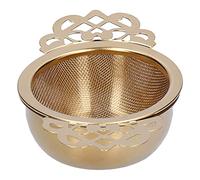 EMUKOEP Filtro da tè Squisito in Acciaio Inossidabile per il Piacere del tè Aromatico Home Office Acciaio Inossidabile 304 (Oro)