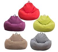 EMUKOEP Fodera per Sedia a Sacco Grande Great Touch, Perfetta per Bambini, Adolescenti e Adulti in Vari Colori e Dimensioni per il Divertimento e il Relax di Tutti i Giorni (N)