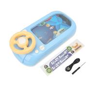 EMUKOEP Giocattolo Educativo per L'apprendimento del Volante Finto per Bambini, Giocattolo Simulato Controller di Guida con Pulsante Rotante, Include Adesivo e Cavo USB, Adatto per Bambini sopra i 3