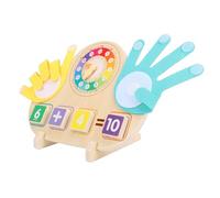 EMUKOEP Giocattolo Matematico per Contare Le con Tessere per Addizioni e Sottrazioni, Tabellone Numerico Educativo in Legno per Bambini, Design Adatto Ai Viaggi
