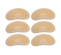 EMUKOEP Inserti per reggiseno ispessiti a forma di spugna triangolare, 3 paia per costume da bagno, inserti bikini, design autoadesivo sicuro e confortevole (colore della pelle)