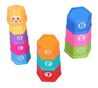 EMUKOEP Interessante Set di Giocattoli da Costruzione per Bambini con Numeri e Lettere per L'identificazione dei Colori