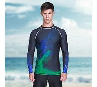 EMUKOEP Keep Diving Giacca da Muta da Uomo a Maniche Lunghe con Protezione UV Design Ergonomico per lo Snorkeling Surf 85% Poliestere + 15% Poliuretano (4XL)