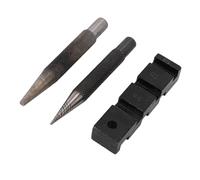 EMUKOEP Kit di Attrezzi per Spezzacatena per Motoseghe, Kit di Riparazione Professionale per Catene in Acciaio Al Carbonio con Ago per Rivettatura e Maglie Principali per Motoseghe