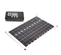 EMUKOEP Kit Pannello Solare da 100 W con Protezioni Multiple per Yacht, Camion, Cabine Passeggeri, Campeggio, Escursionismo