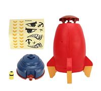 EMUKOEP Lancia Irrigatore per Mosche Giocattolo Acquatico Ugello Rotante a 360° per Bambini e Giardino, Materiale ABS Ed EVA (Rossa)