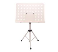 EMUKOEP Leggio Pieghevole per Spartiti, Altezza Regolabile da 80 a 147,5 Cm | ABS + Metallo Resistente, Portatile per il Cinturino Scolastico da Viaggio, Manopola Stabile e Vassoio Girevole a 180°