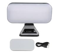 EMUKOEP Luce per Videoconferenza con Riempimento a Clip 3 Temperature di Colore 10 Livelli Luminosità Regolabile con Batteria Ricaricabile da 3000 MAh Copertura Morbida