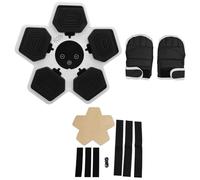 EMUKOEP Macchina da Boxe Musicale Elettronica per Bambini per Uso Domestico in Interni con Design di Sicurezza e Imbottitura Morbida, Include e Cavo di Ricarica (Bianca)