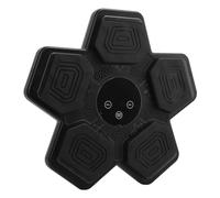 EMUKOEP Macchina da Boxe Musicale Elettronica per Bambini per Uso Domestico in Interni con Design di Sicurezza e Imbottitura Morbida, Include e Cavo di Ricarica (Nera)