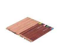 EMUKOEP Matite Pastello Morbide e Vibranti 24 Colori Pigmenti Che Non Sbiadiscono Utilizzo Versatile per Ritratti Paesaggisti Artisti Legno di Pioppo
