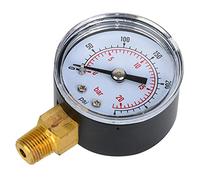 EMUKOEP Messicatore di Pressione - Meccanico Meccanico BSPT Collegamento Inferiore di 1/8 di Pollice per Aria, Olio e Acqua (0-300psi, 0-20 Bar)