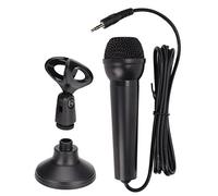 EMUKOEP Microfono Cablato per Karaoke con Supporto Condensatore di Alto Livello Spina a Doppio Canale per Rete di Computer Canto ABSDirectivity Puntamento a Forma di Cuore