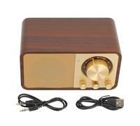 EMUKOEP Mini Altoparlante Bluetooth Portatile in Legno retrò con qualità del Suono Chiara per la Camera da Letto dei Ristoranti dei caffè
