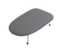 EMUKOEP Mini Asse da Stiro Portatile Facile da Spostare per Asse da Stiro da Tavolo Pieghevole Piccolo (Argento antiscottatura)