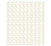 EMUKOEP Mini Clamp/Holder di Carta, 100 unità, Clamp/Holder di Carta Dorata, Metallo Resistente, HERR, Oro -resoconto, Senza Scolorimento, Ampiamente Usato, Belle di per la Casa e Ufficio ($ Forma)