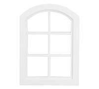 EMUKOEP Mini Finestra Ad per Casa delle Bambole in Miniatura, Materiale in Betulla di Alta qualità, Tocco Finale per Casa delle Bambole Fai-da-te, Gioco di Ruolo per Bambini (#1)